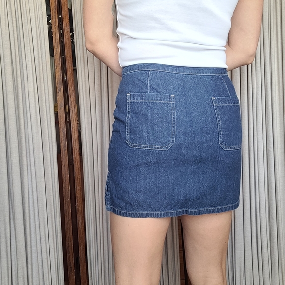 90's denim skort - Picture 4 of 5